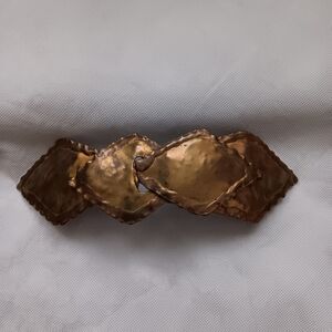 Vintage Bowie Boynton Metal Belt Buckle Hammered Handcrafted Statement MCM